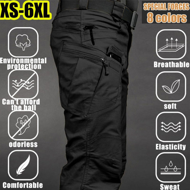 Fishing Pants Waterproof - Мужские тактические брюки-карго 6XL размера плюс,
