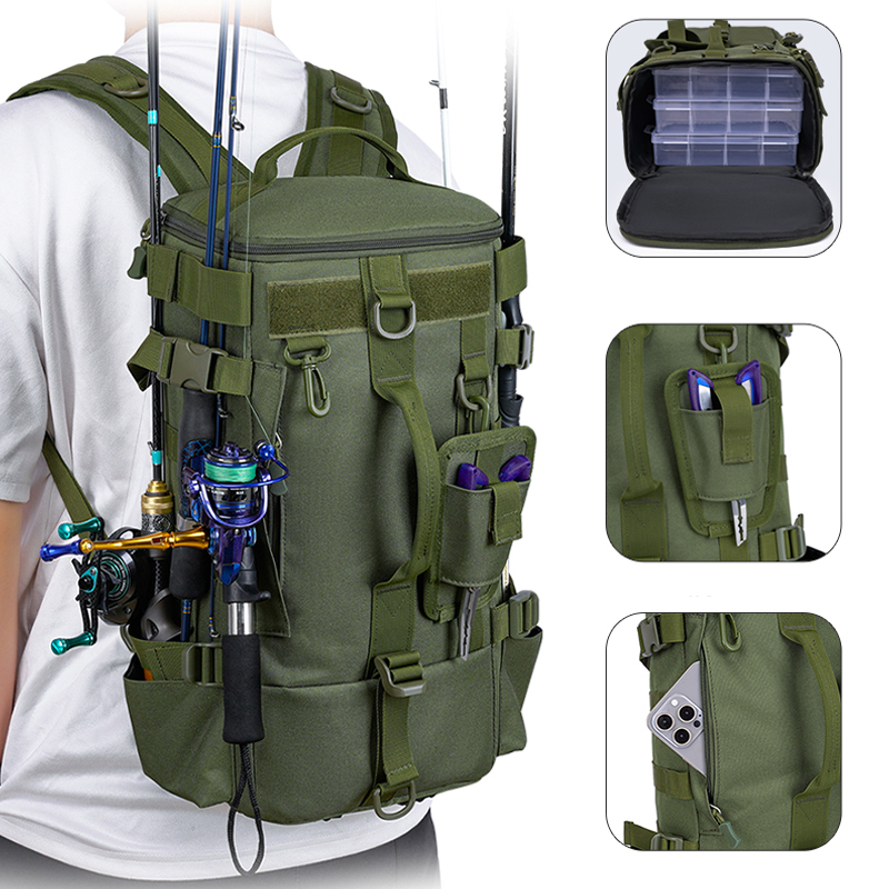 Рюкзак очень большой вместимос – обзор и цена Fishing Backpack